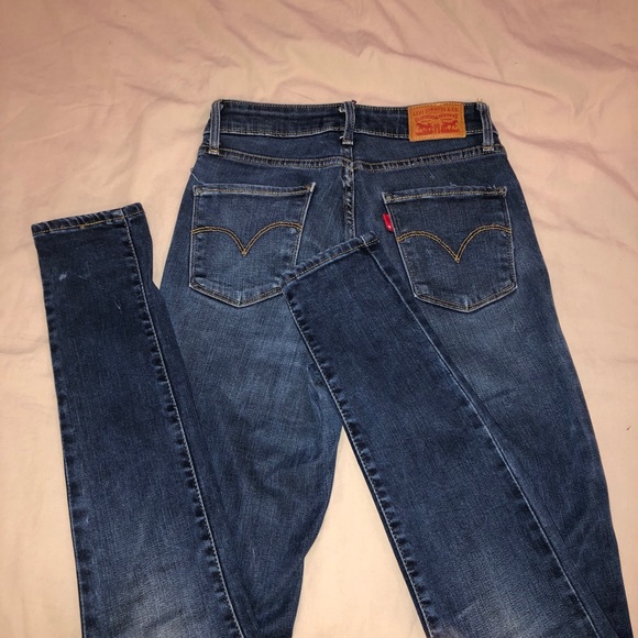 Indigo faded Levi’s skinny jeans size 25 - Picture 8 of 9